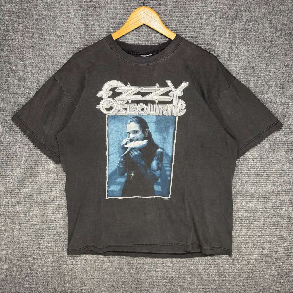 Vintage Ozzy Osbourne The Last Bloody Shows T-Shirt 1992 Faded Black XL